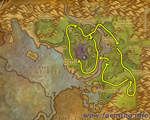 Farming Kingsblood in Northern Stranglethorn