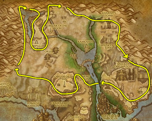 Farming Pyrite Ore in Uldum