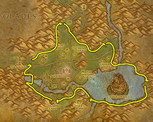Farming Gold Ore from Western Plaguelands