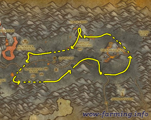 Farming Firebloom in Burning Steppes