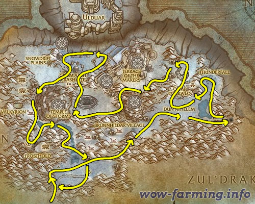 Farming Lichbloom in Storm Peaks