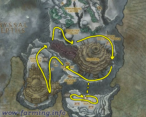 Farming Azshara's Veil in Shimmering Expanse