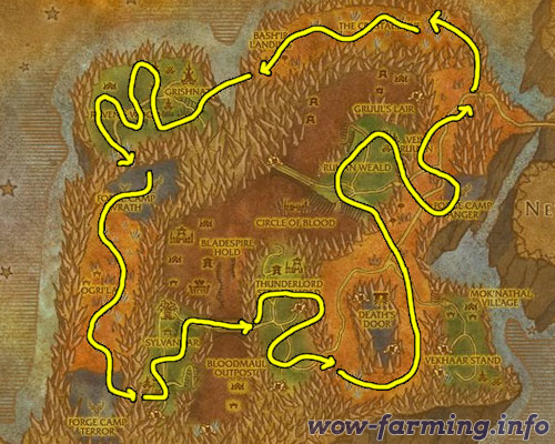 Farming Dreaming Glory in Blade's Edge Mountains Farming Dreaming Glory in Blade's Edge Mountains