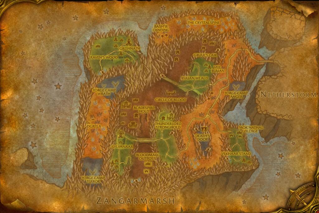 Blade’s Edge Mountains — Serpent Flesh base map