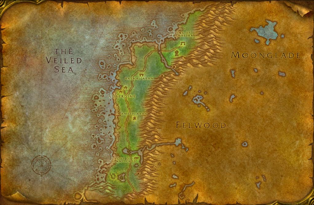 Darkshore — Stranglekelp base map
