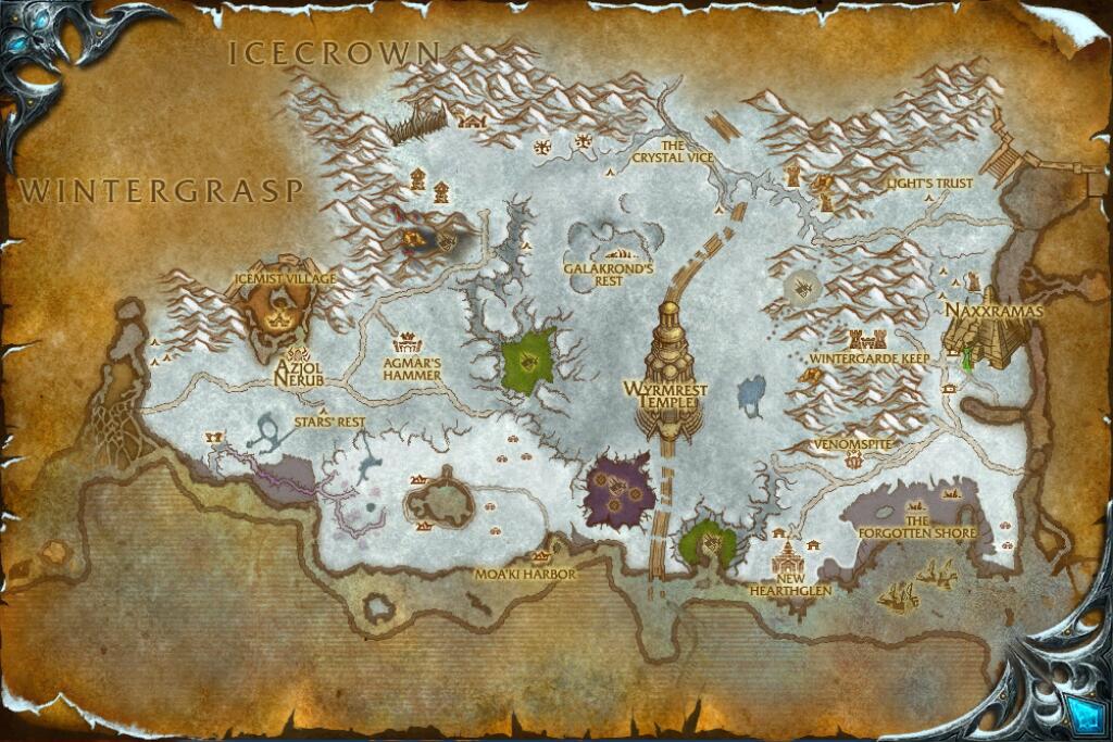 Dragonblight — Crystallized Shadow base map
