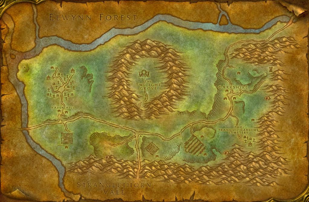 Duskwood — Medium Leather base map
