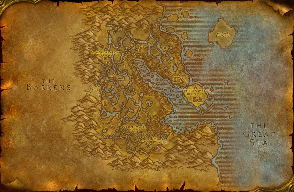 Dustwallow Marsh — Inland fishing base map