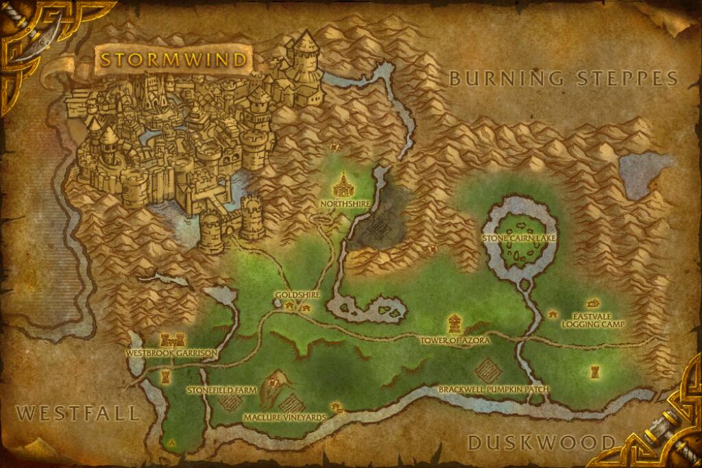 Elwynn Forest — Peacebloom and Silverleaf base map