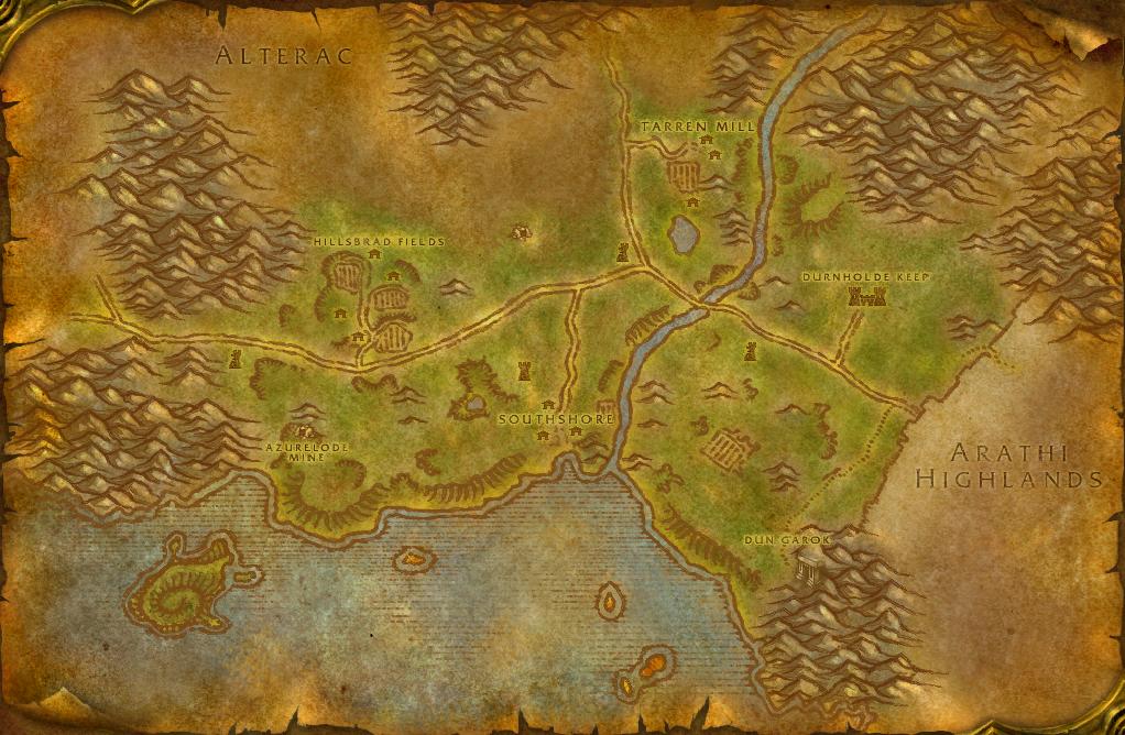 Hillsbrad Foothills — Tin and Silver base map