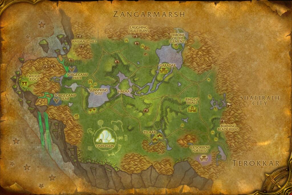 Nagrand — Clefthoof leather base map
