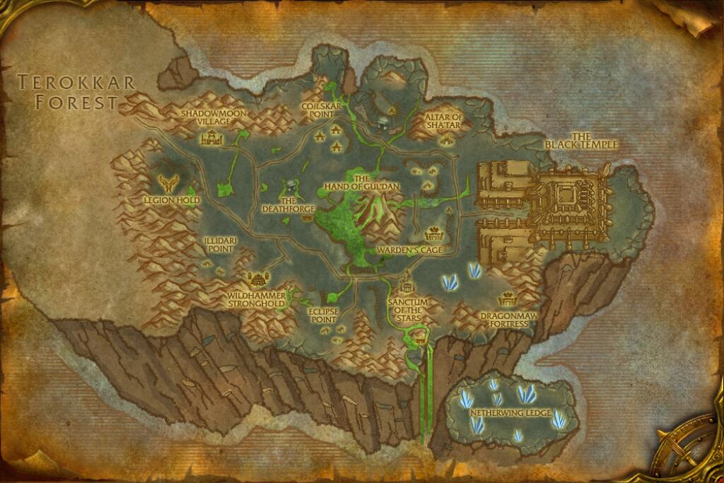 Shadowmoon Valley — Nightmare Vine base map
