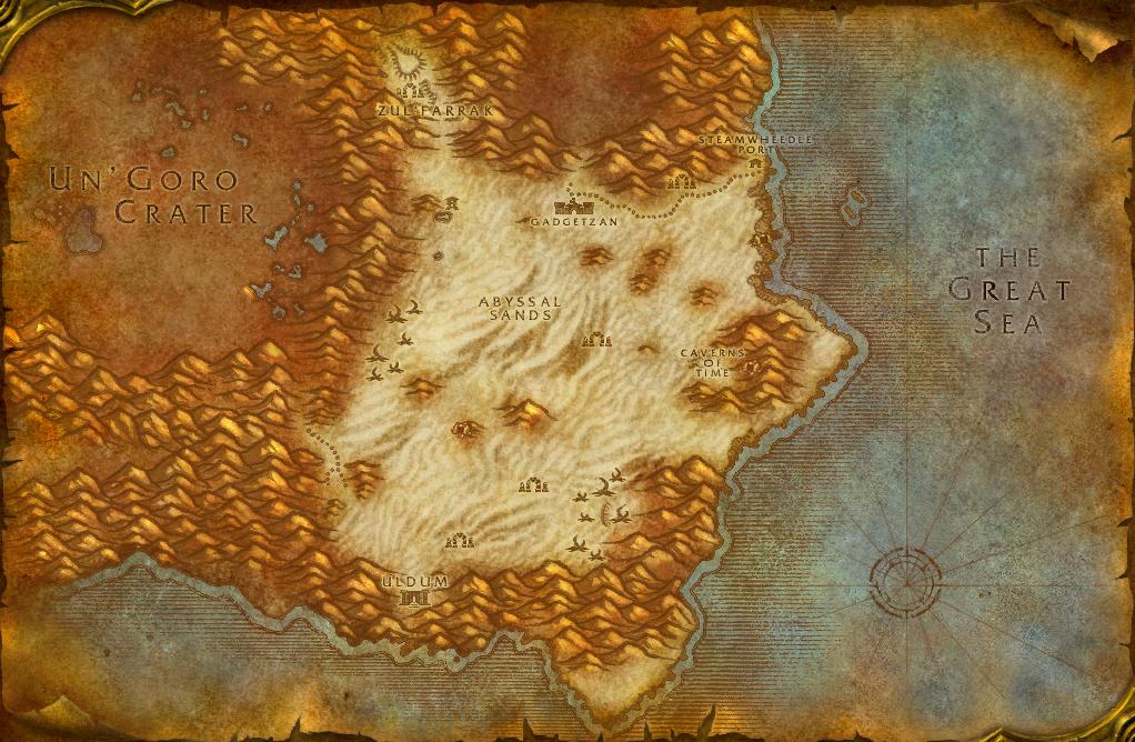 Tanaris — Firebloom and Purple Lotus base map