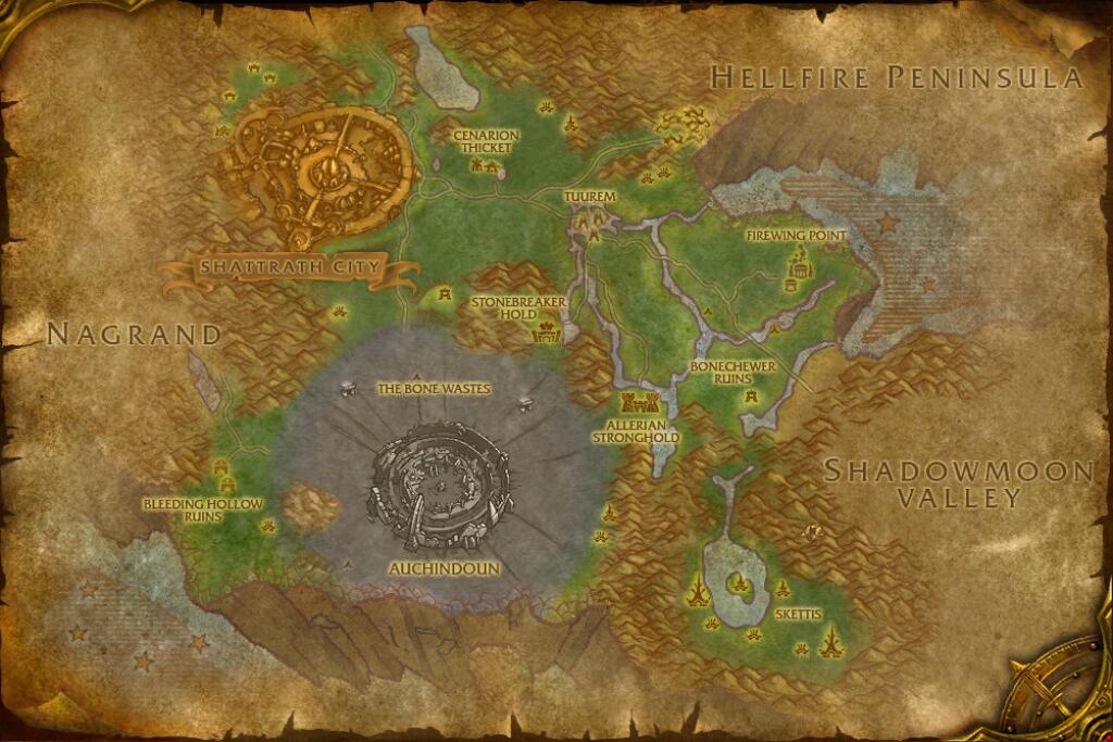 Terokkar Forest — Terocone base map