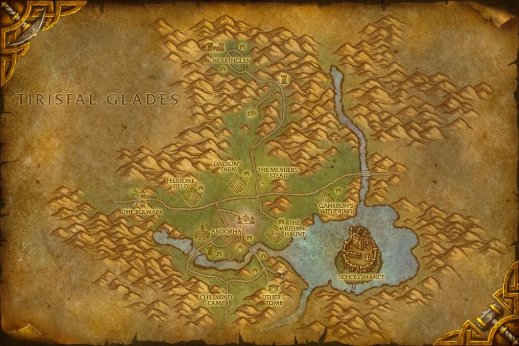 Western Plaguelands — Liferoot base map