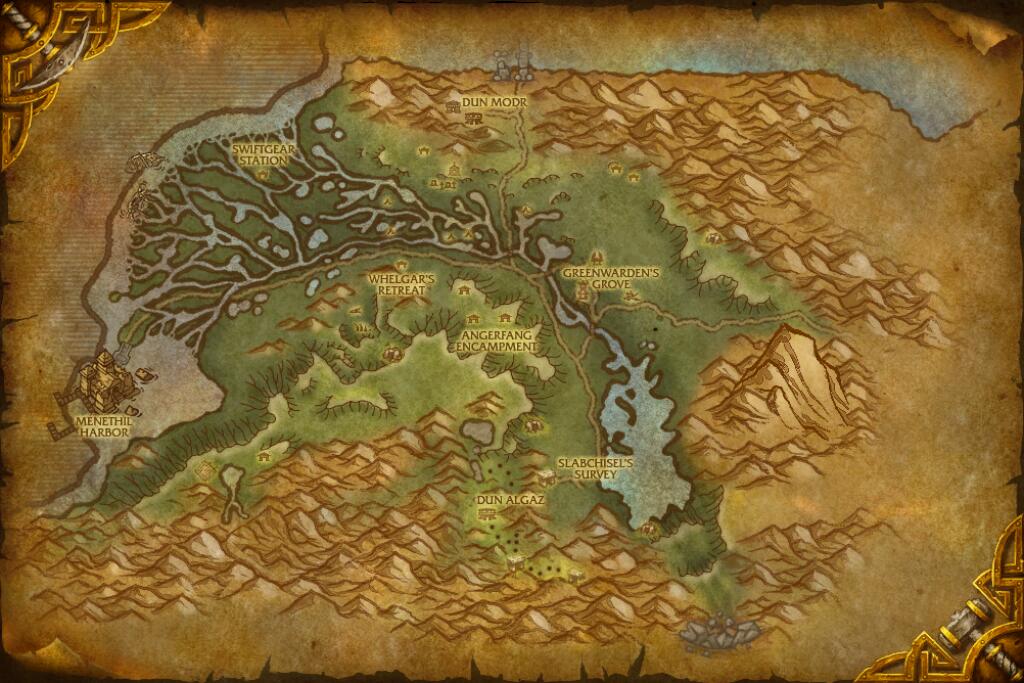 Wetlands — Wool Cloth and Medium Leather base map